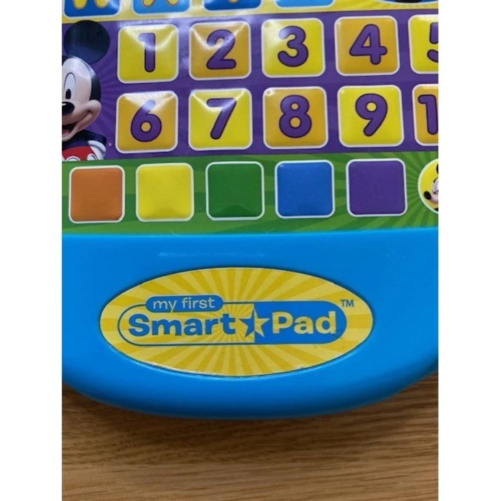 Disney Mickey Mouse My First Smart Pad Kids OS Blue Good Double Sided Learning